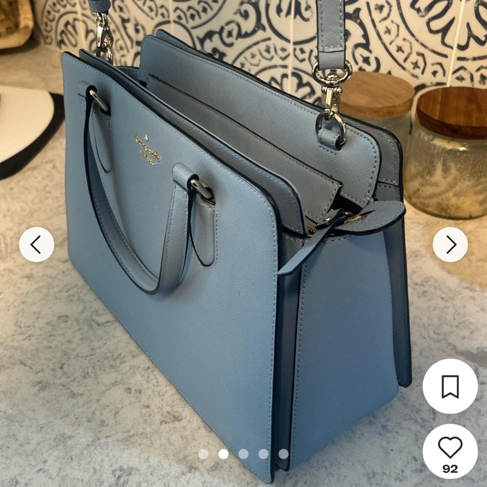 Kate Spade Laurel Way Reese Satchel, Light Blue/Powder Blue